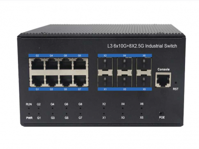 三層6萬兆+8個(gè)2.5G(90W)POE