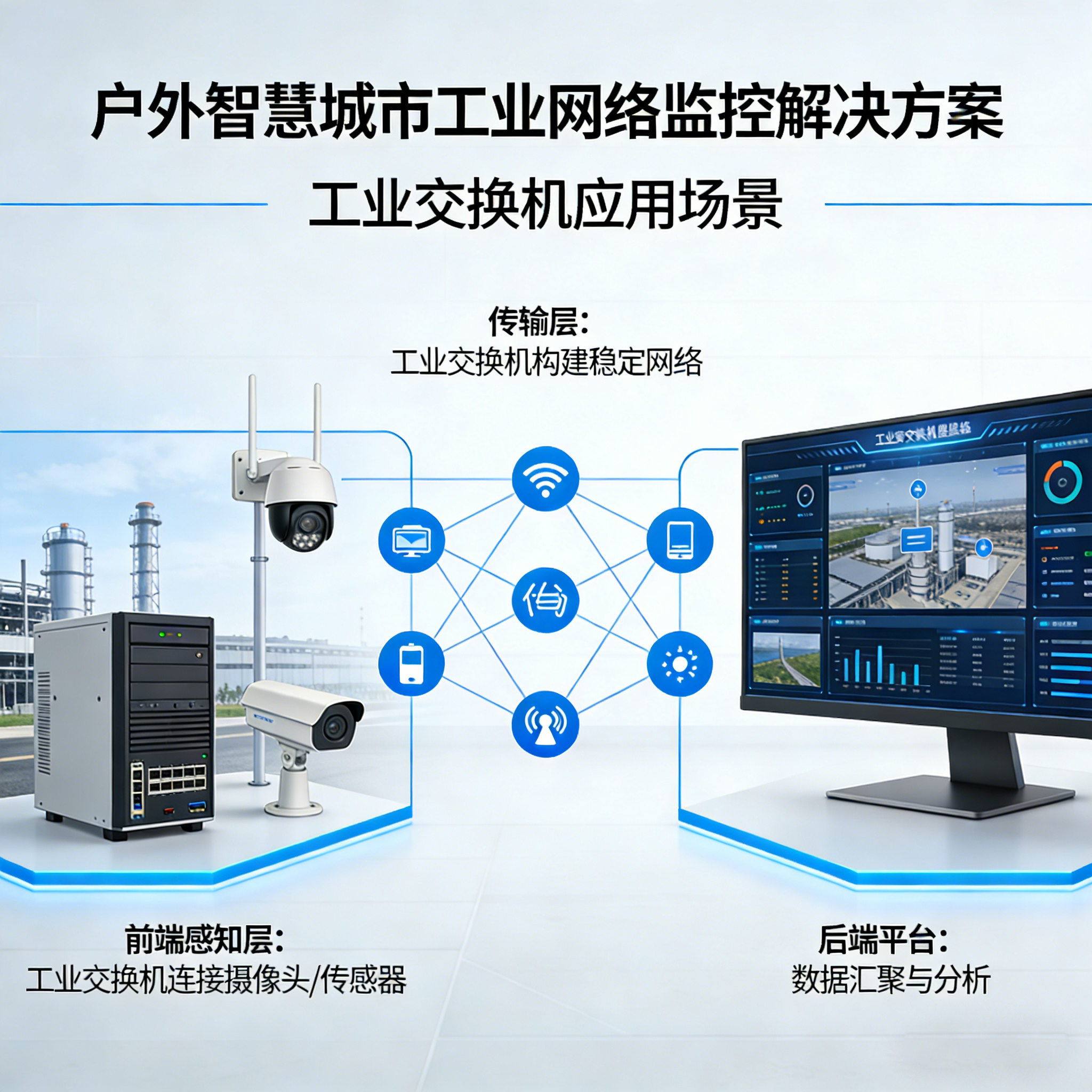 戶外智慧城市工業網絡監控解決方案